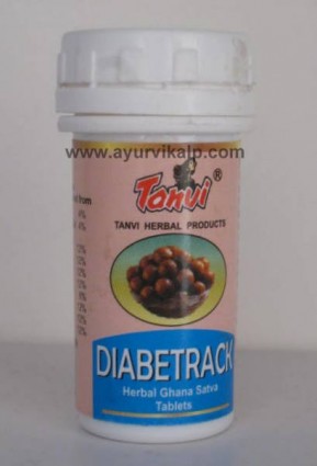 DIABETRACK Tanvi Herbal, 30 Ghana Satva Tablets, For Diabetic Tendency